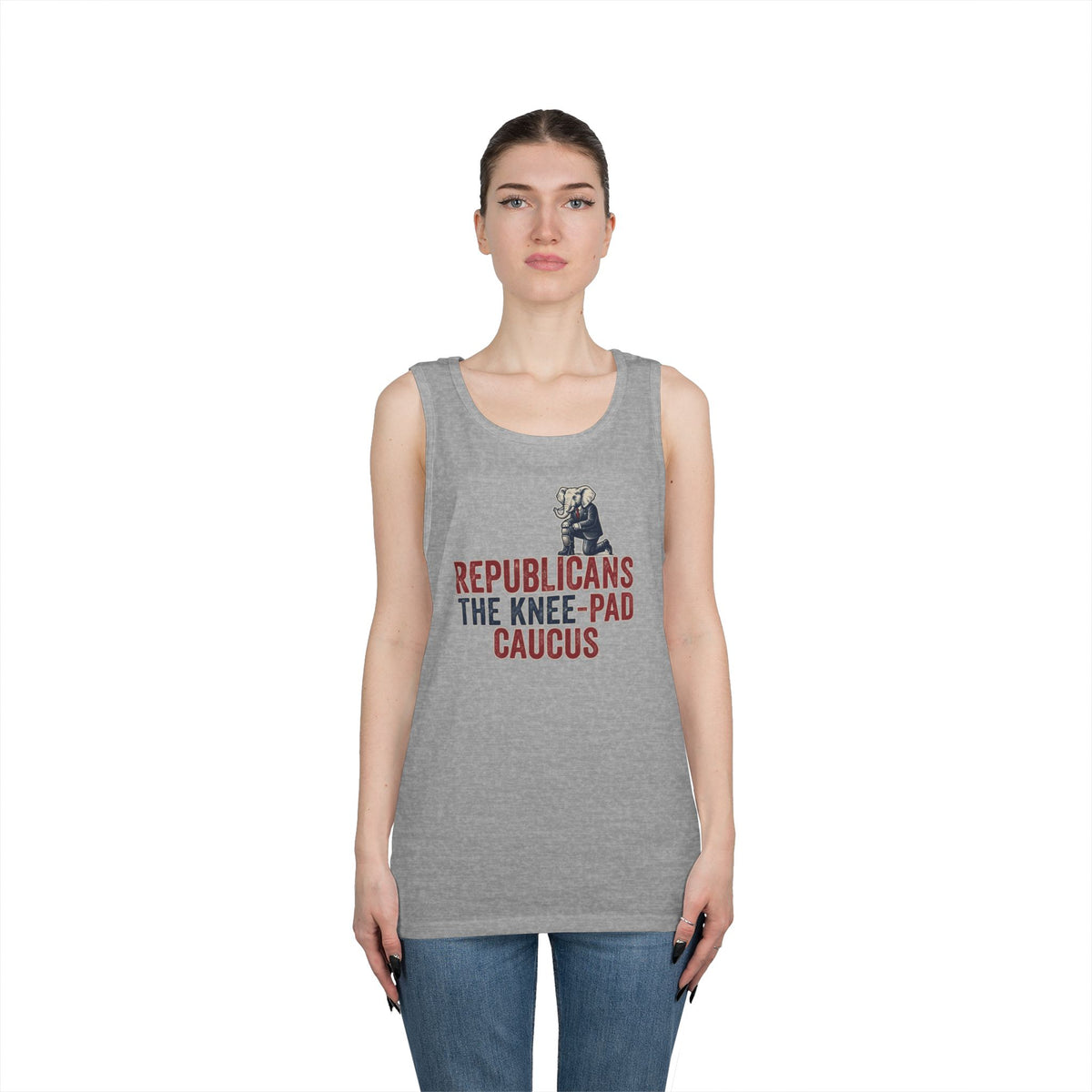 Color: Sport Grey | The Knee Pad Caucus Tank Top