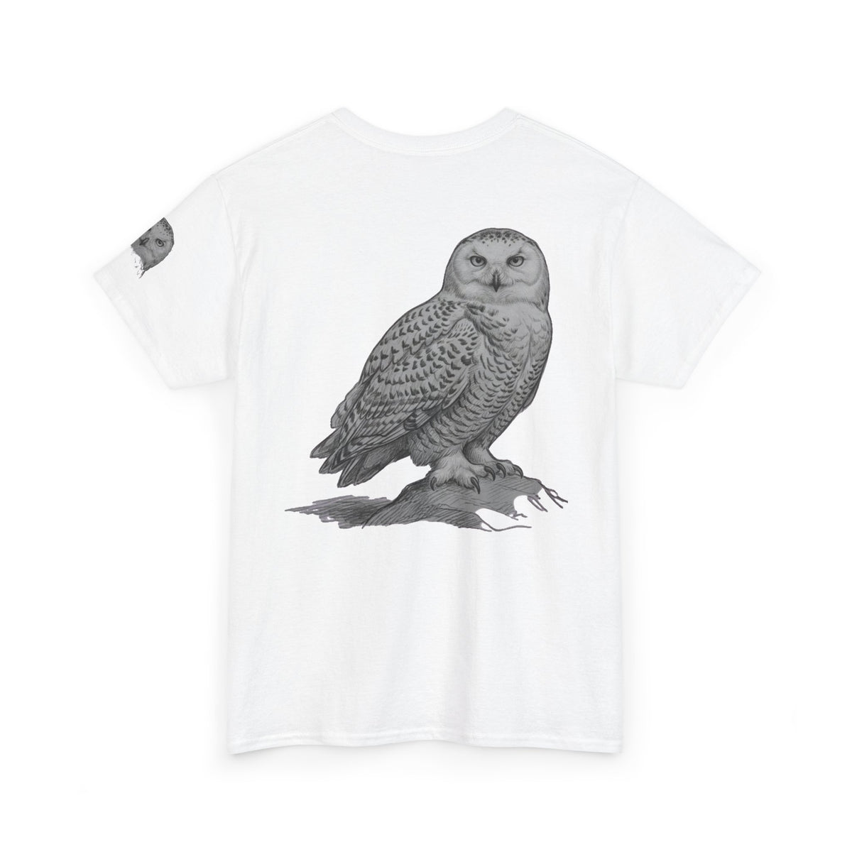"Pencil Sketch Art Owl" Premium Graphic Tee