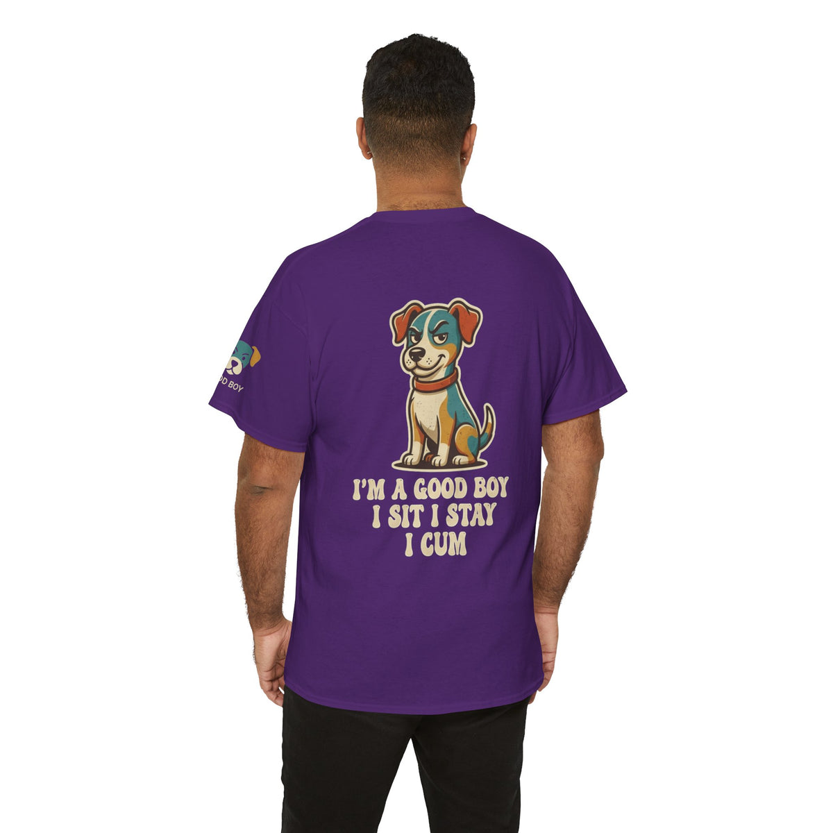 Color: Purple | I'm A Good Boy Premium Graphic Tee