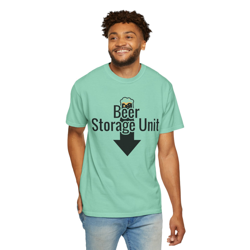 "Beer Storage Unit 2" Unisex Garment-Dyed T-shirt