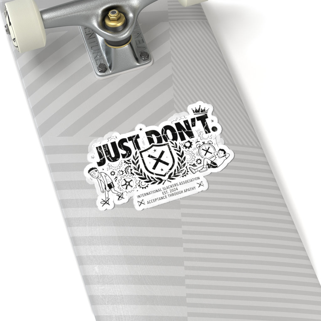 The Anti-Motivational Manifesto | Kiss-Cut Sticker — AttitudeShirts