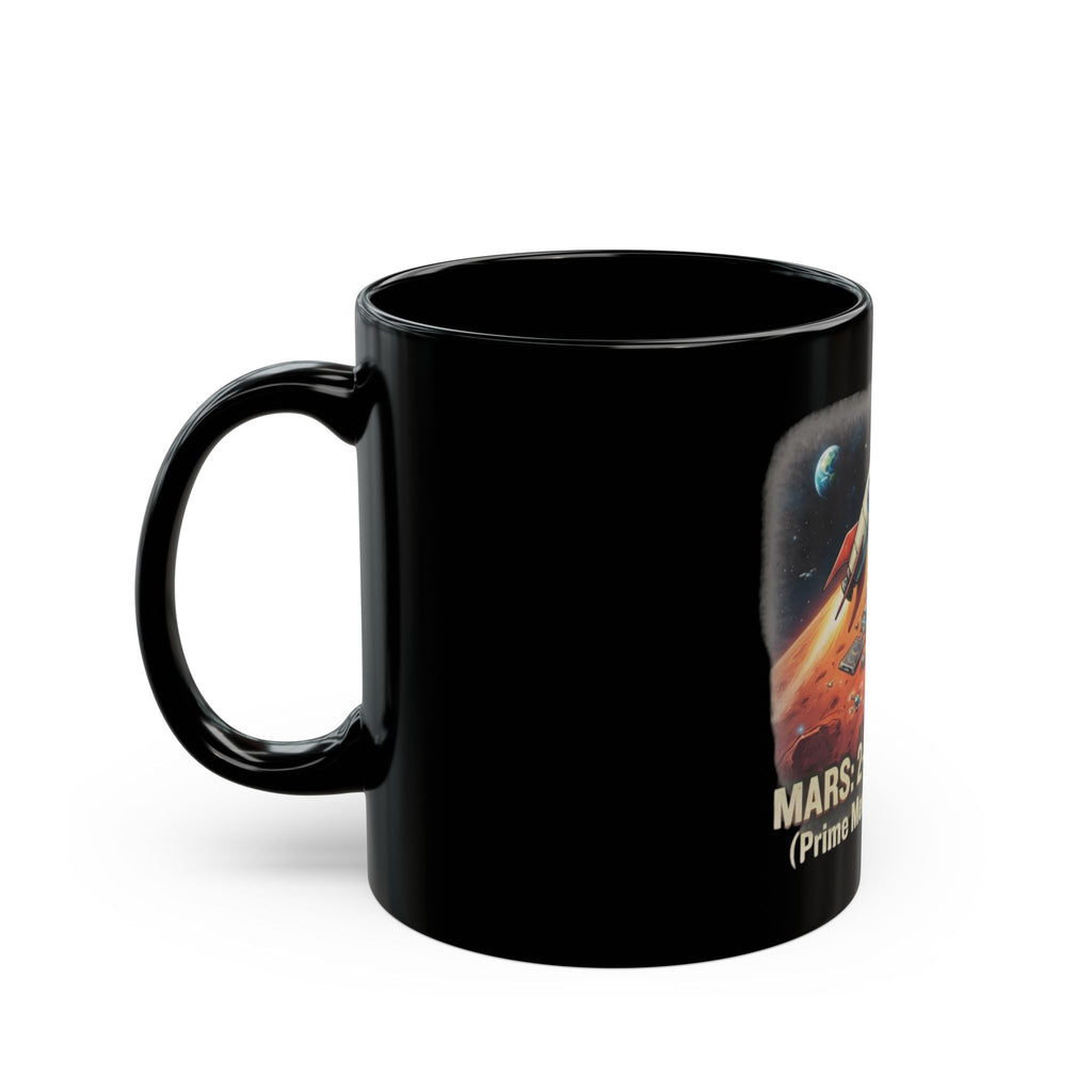 "Mars 2 Day Shipping" Black Ceramic Mug