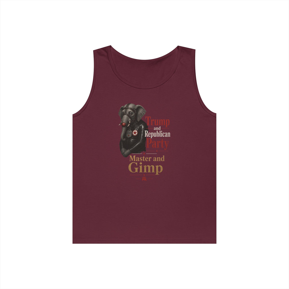 Color: Maroon | Master and Gimp Tank Top