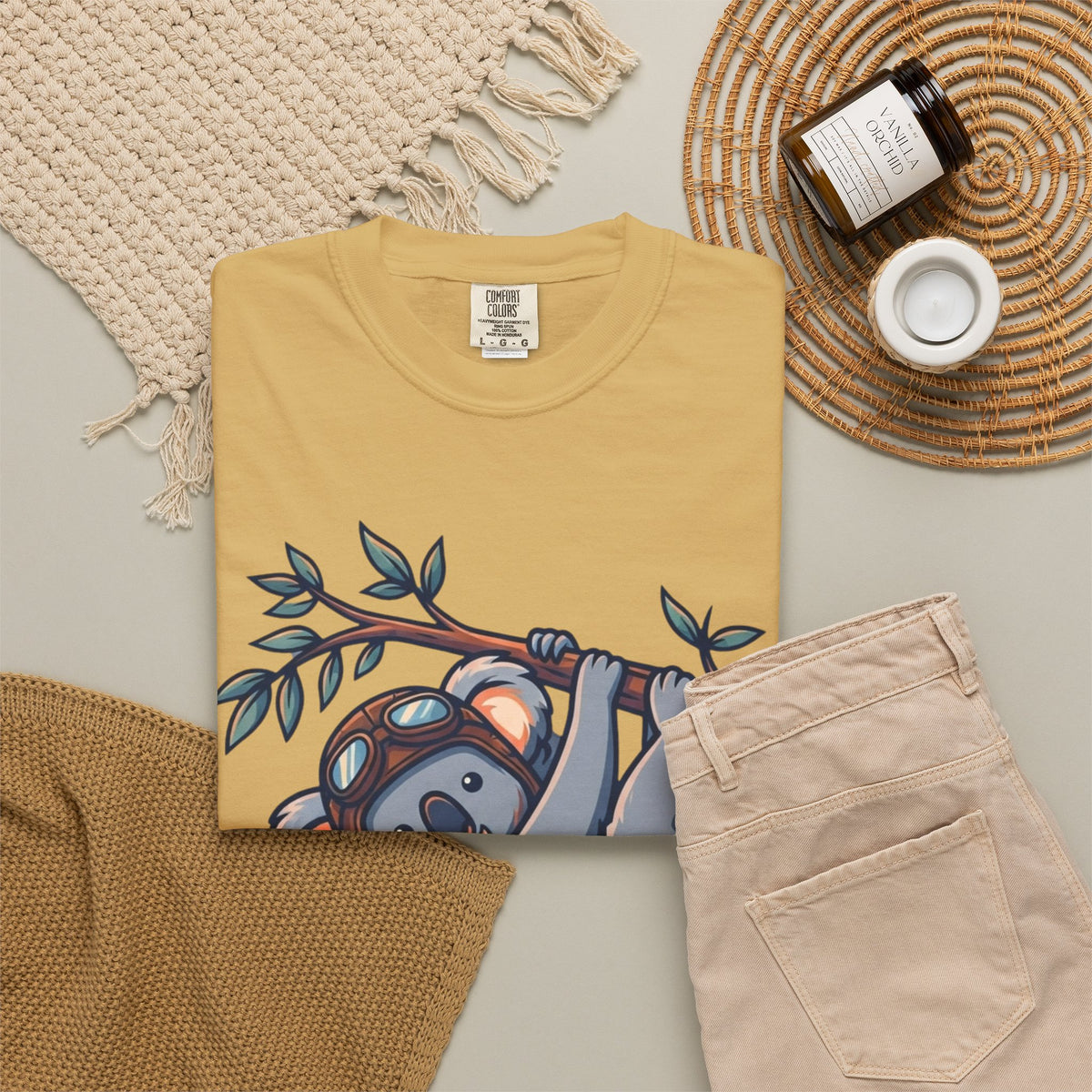 "Koala Credible" Unisex Garment-Dyed Tee