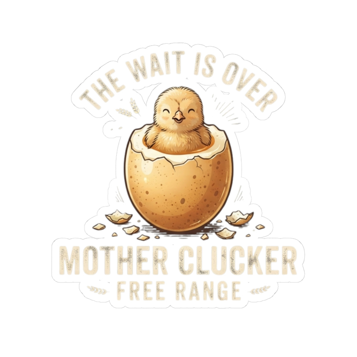"The Wait is Over" Sticker — Main