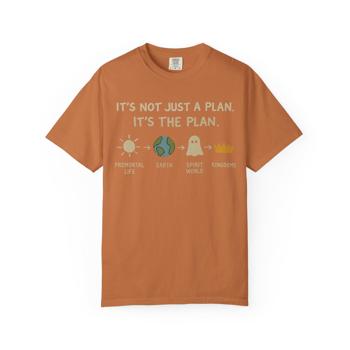 Color: Yam | It's The Plan Unisex Garment-Dyed T-shirt