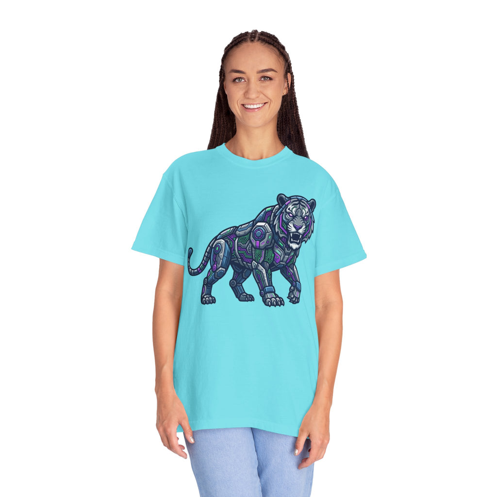 "Cyber Tiger" Unisex Garment-Dyed Tee