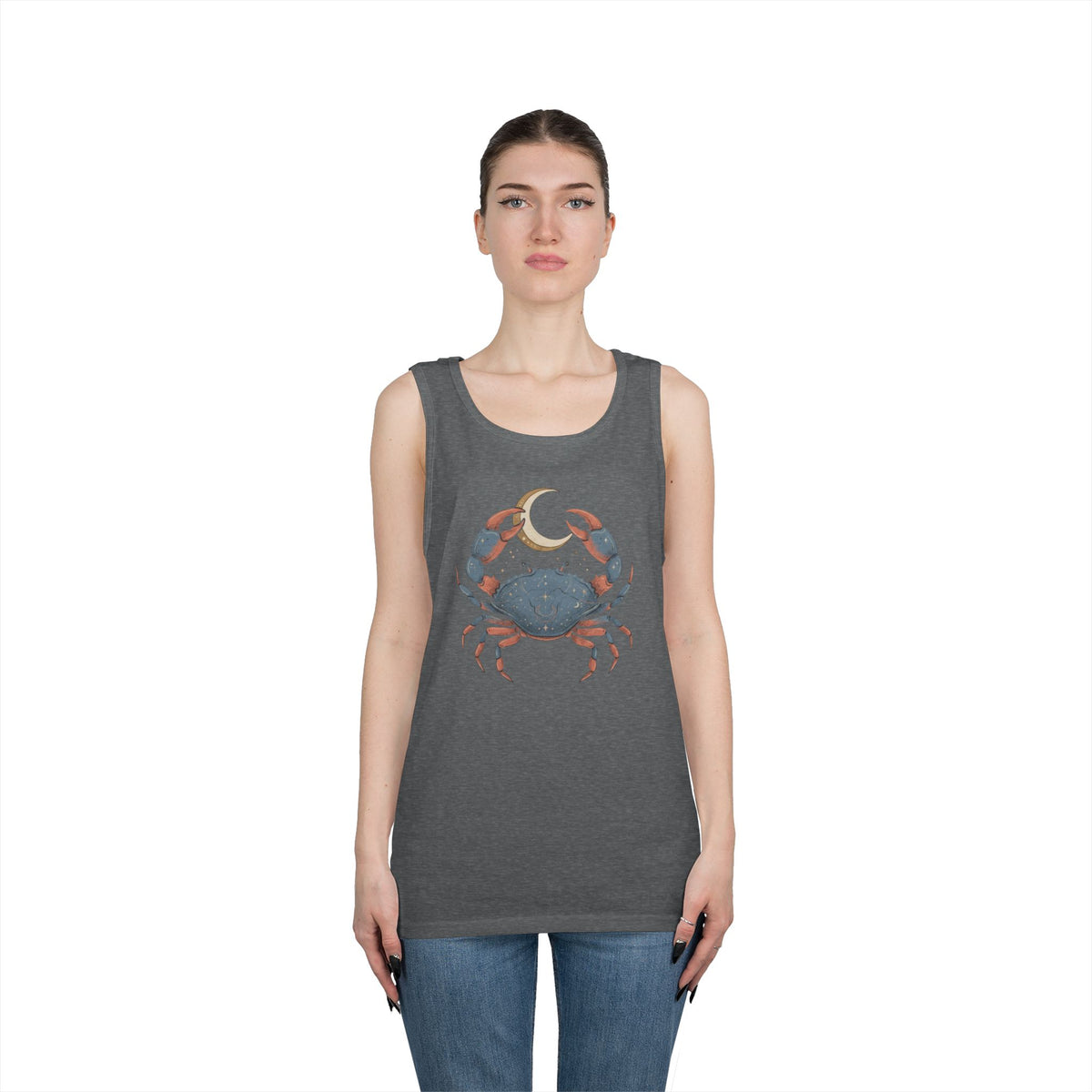 "Cancer The Moon Child Crab" Tank Top