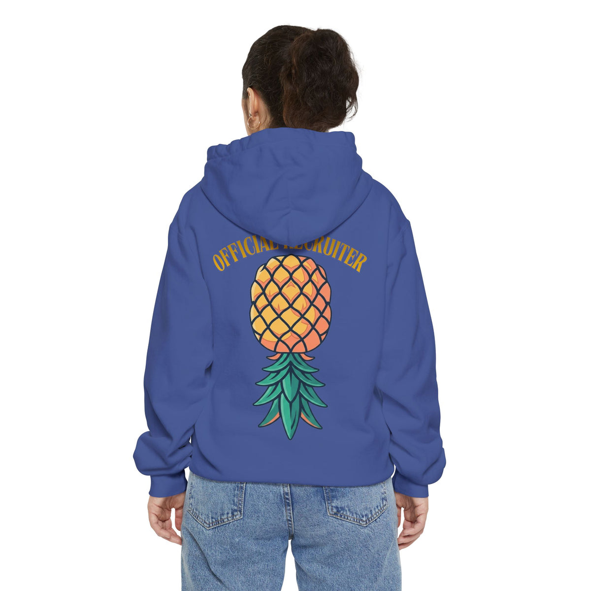 Color: Flo Blue | Official Recruiter Garment-Dyed Hoodie