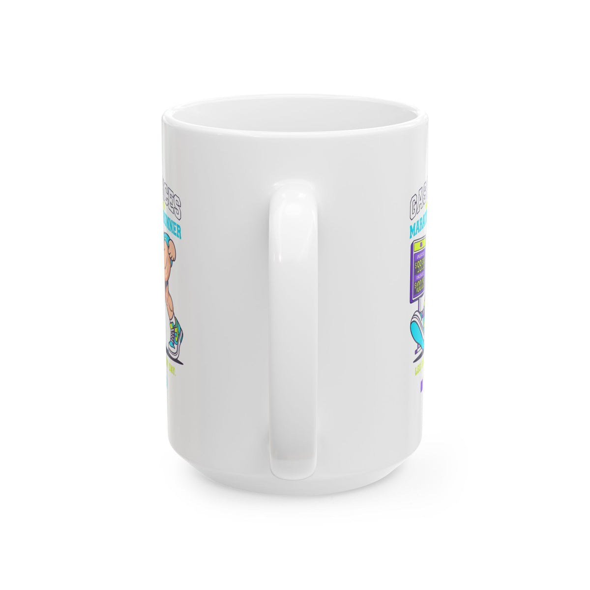 "Gas Prices Made Me a Marathon Runner" White Ceramic Mug