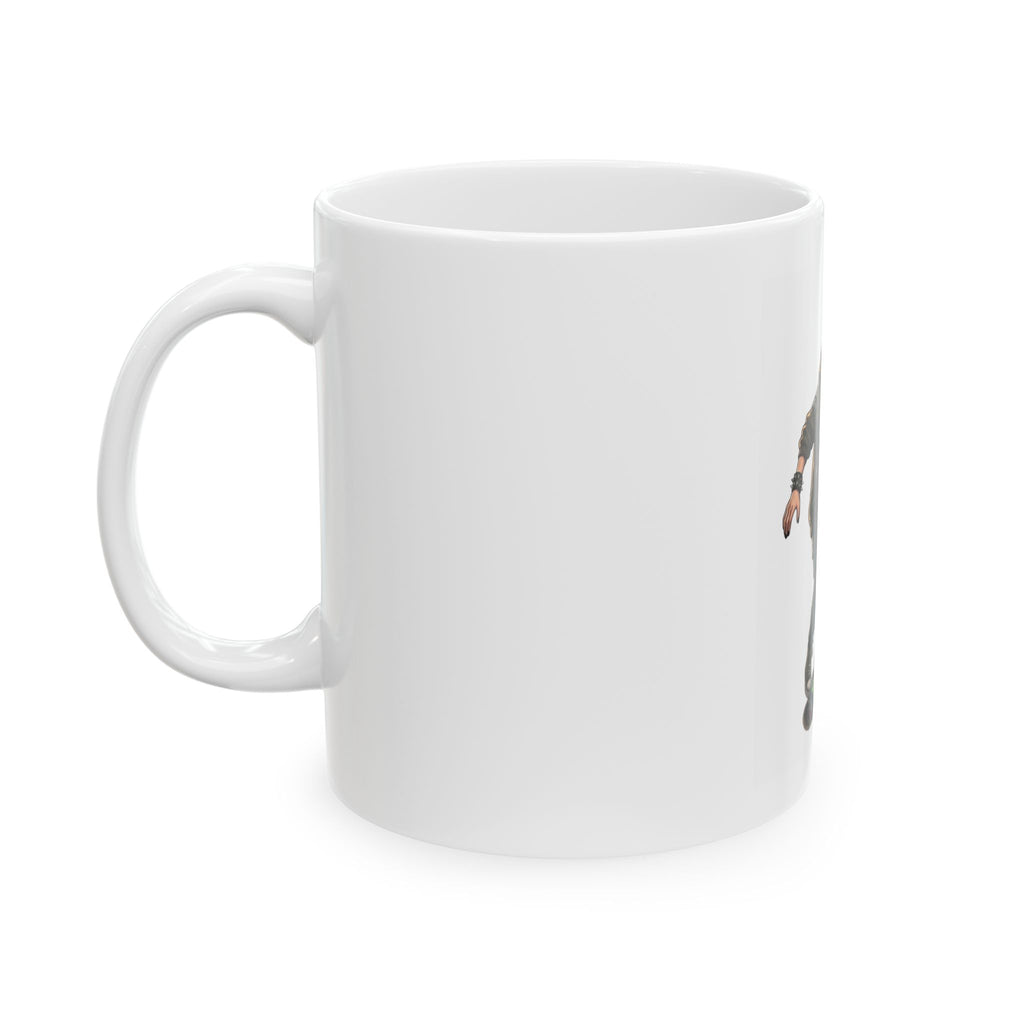 "Riot" White Ceramic Mug