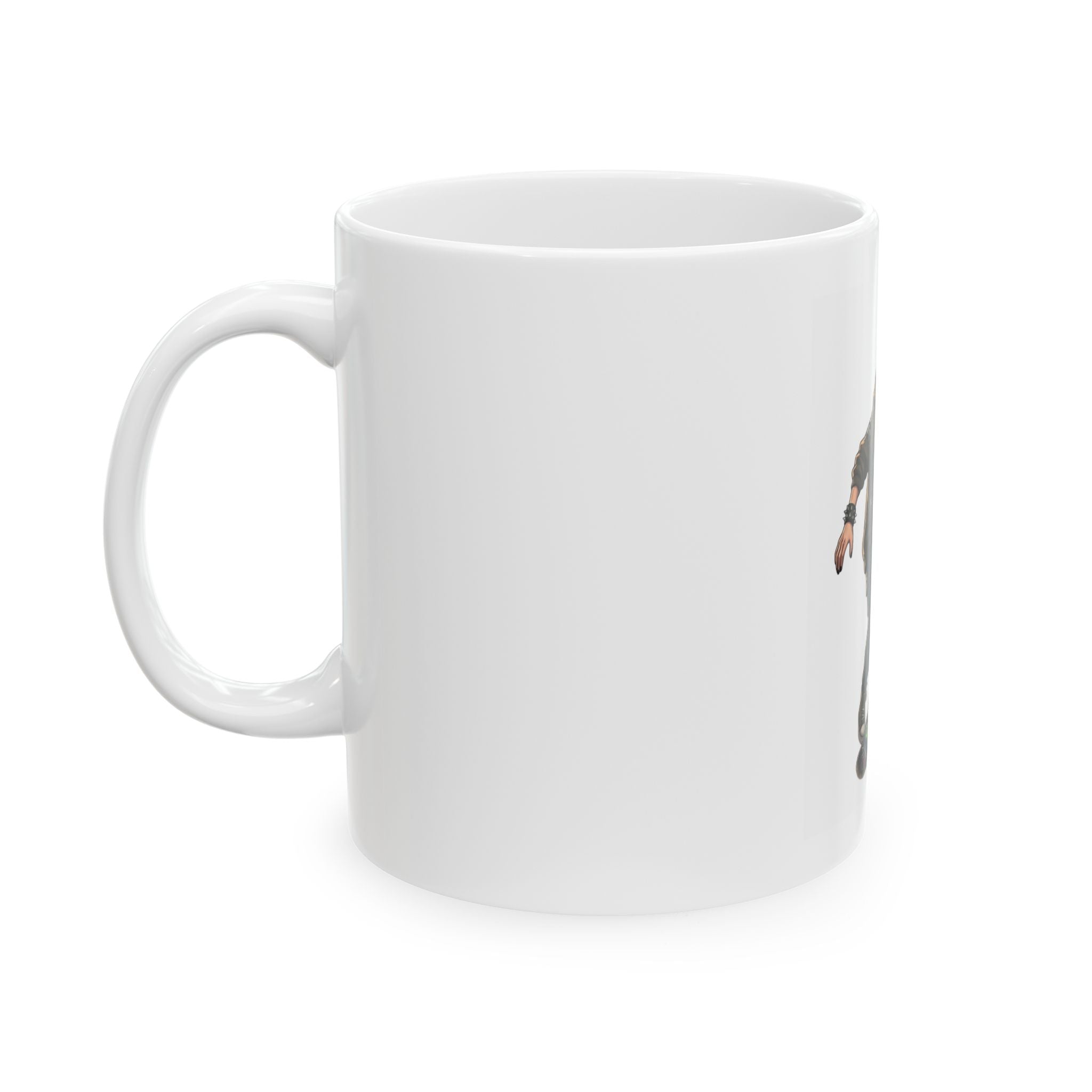 "Riot" White Ceramic Mug