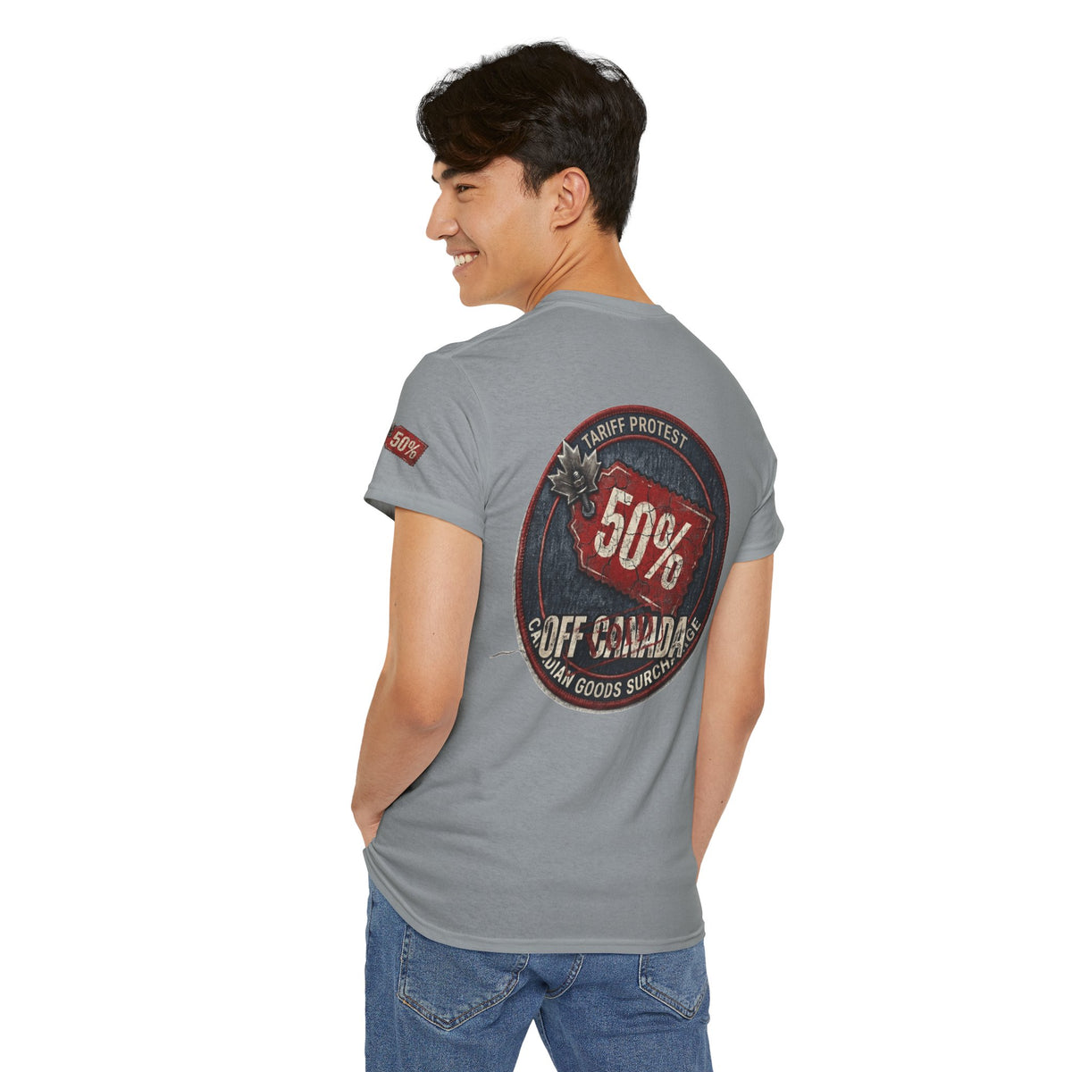 Color: Gravel | 50% Off Canada Premium Graphic Tee