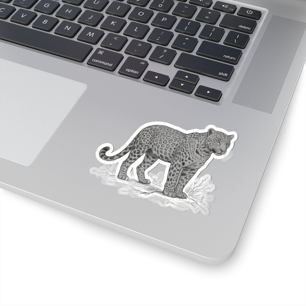 "Pencil Sketch Art Leopard" Sticker — Main