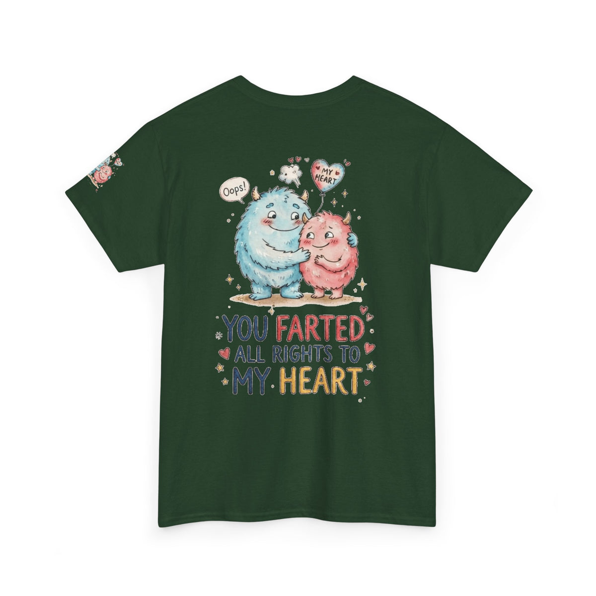 "You Farted All Rights To My Heart" Premium Graphic Tee