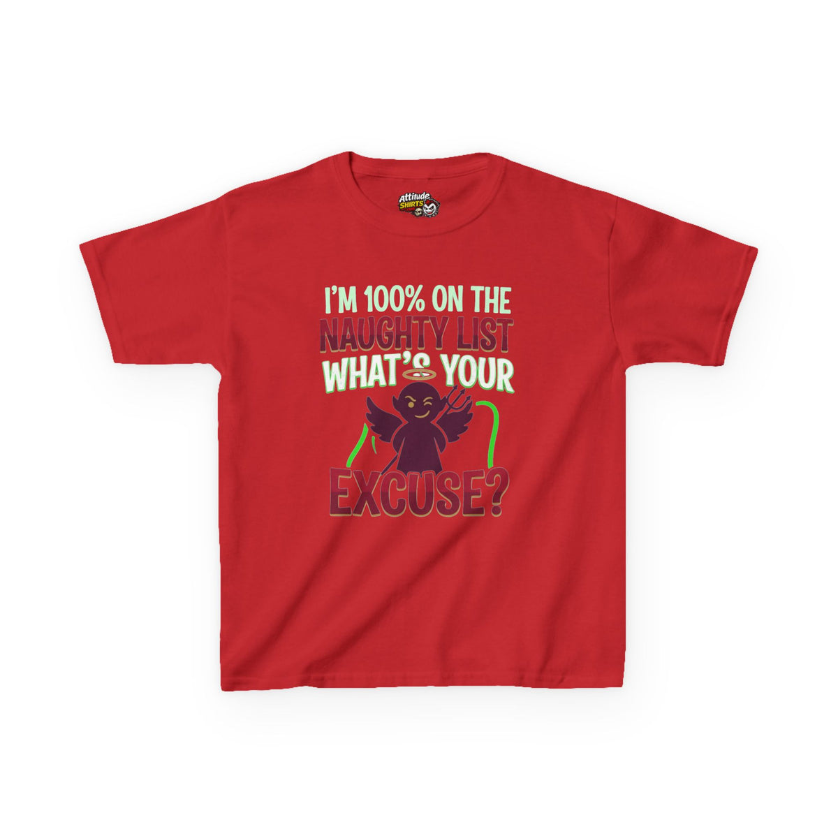 "On The Naughty List" Kids Tee