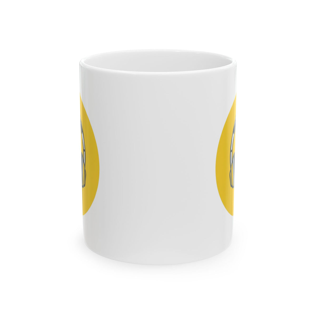 "Sensory At Capacity" White Ceramic Mug — Graphic
