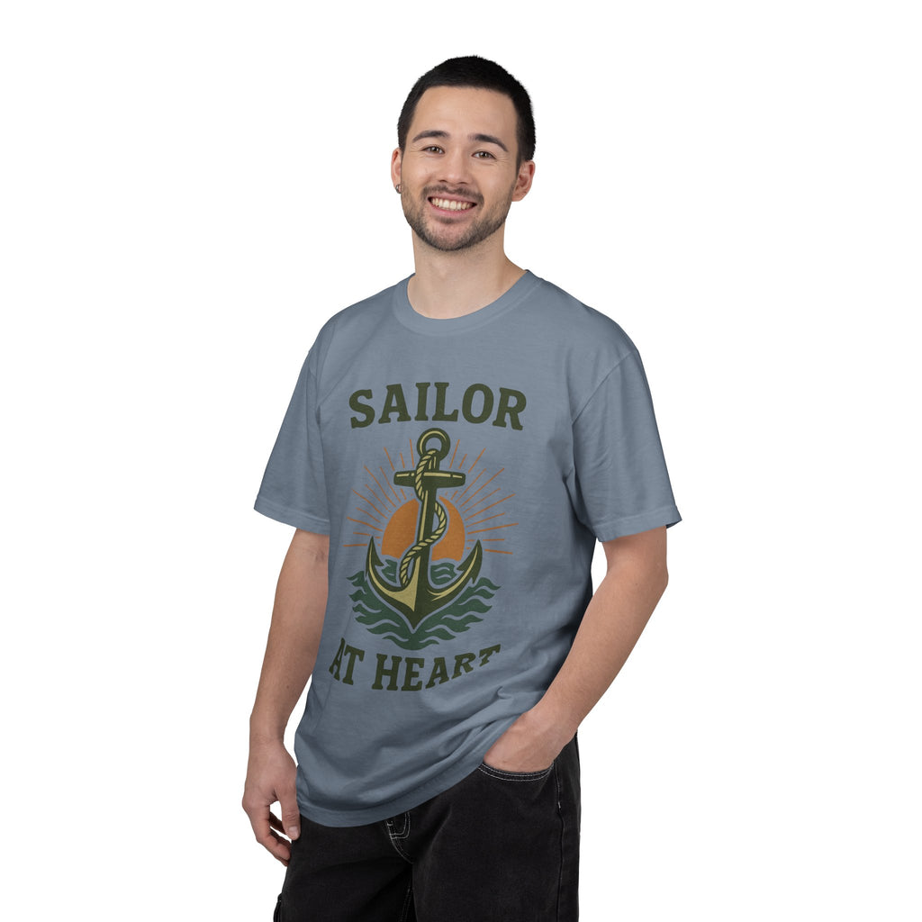 "Sailor at Heart" Unisex Garment-Dyed T-shirt