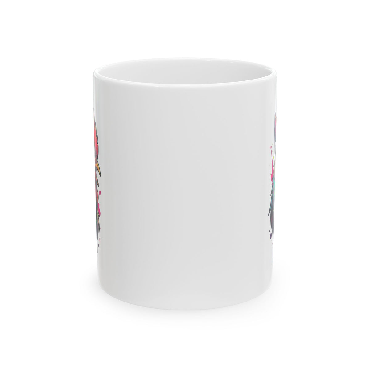 "Chickenshit" White Ceramic Mug — Graphic