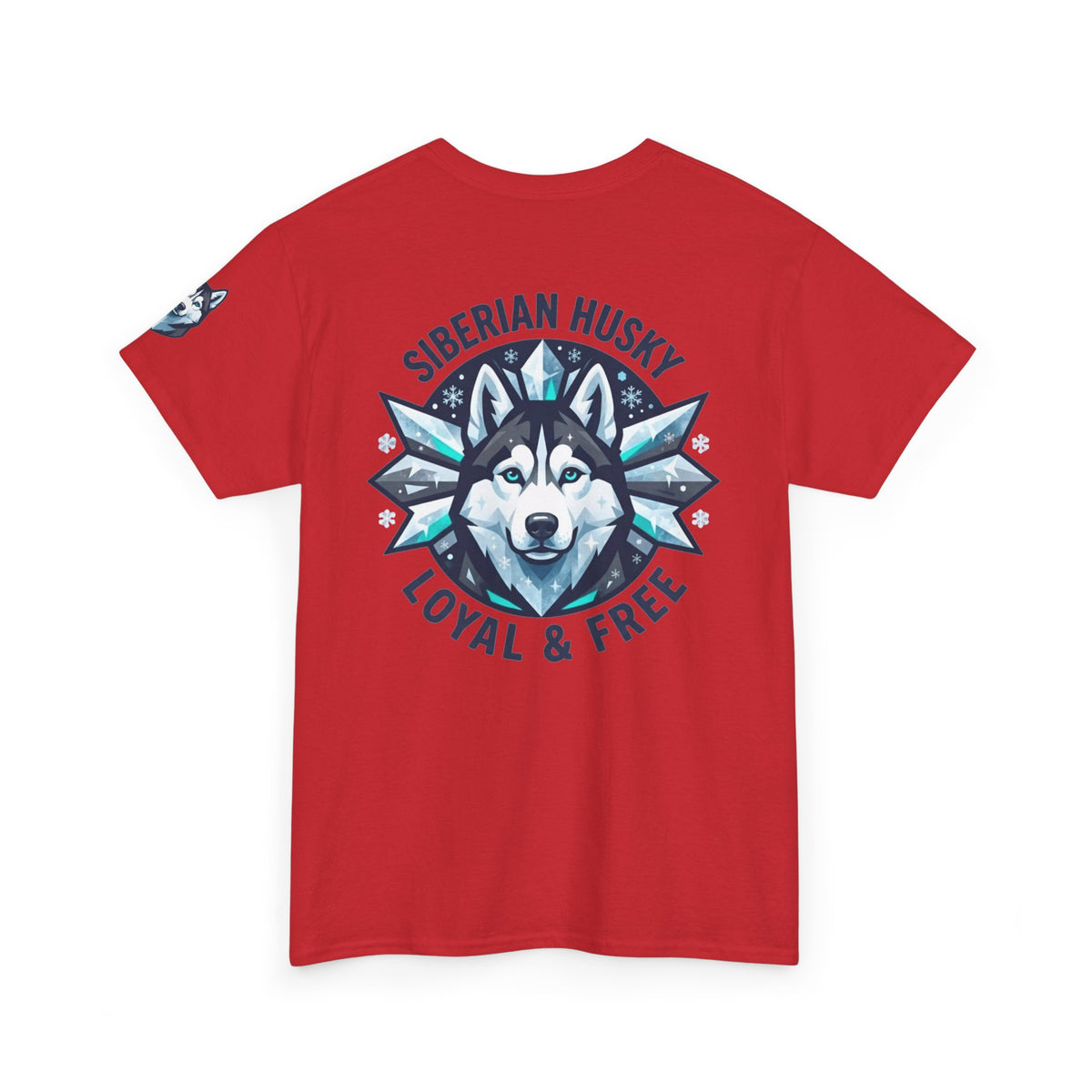 "Siberian Husky Loyal & Free" Premium Graphic Tee