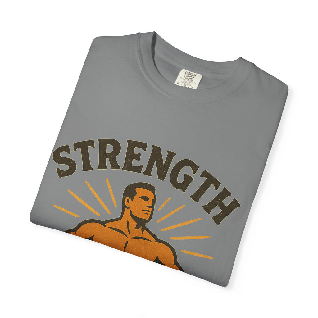 "Strength is in the Lord" Unisex Garment-Dyed T-shirt