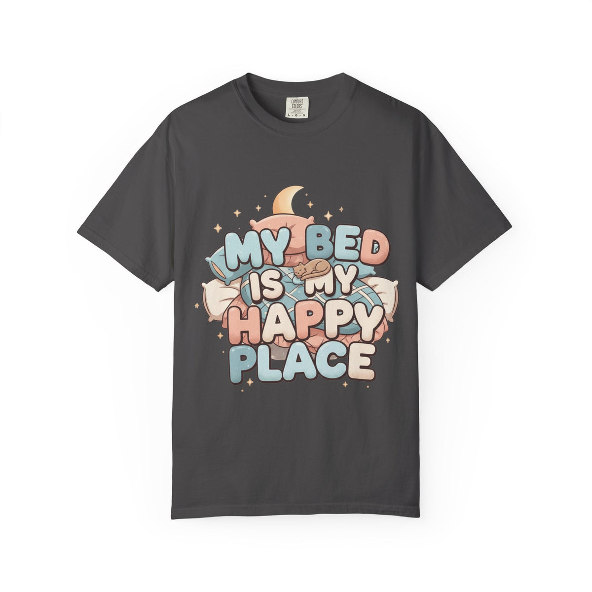 Color: Graphite | Bed > People: A Love Story | Garment-Dyed Tee — AttitudeShirts
