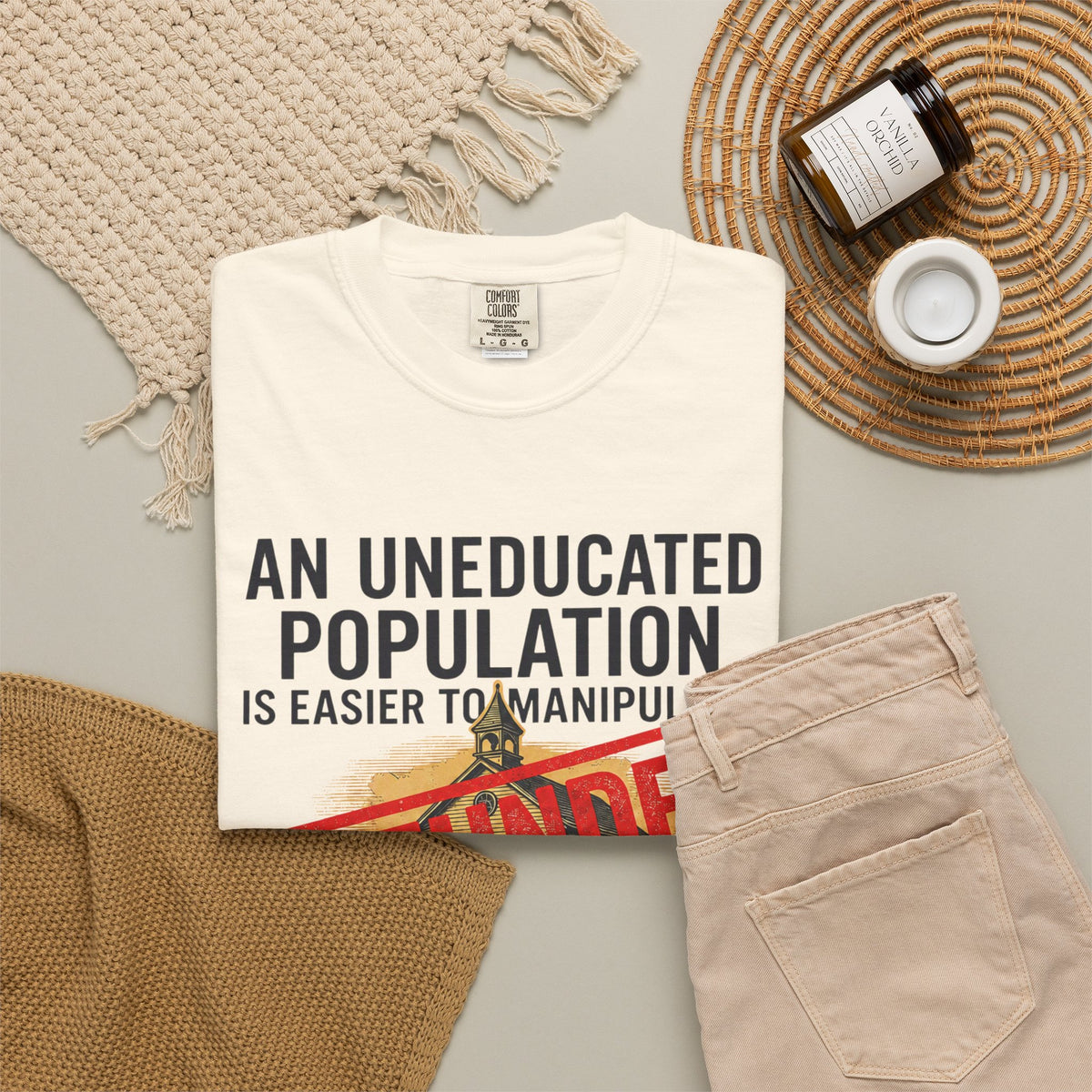 Protest Series - Fund Public Schools Unisex Garment-Dyed Tee