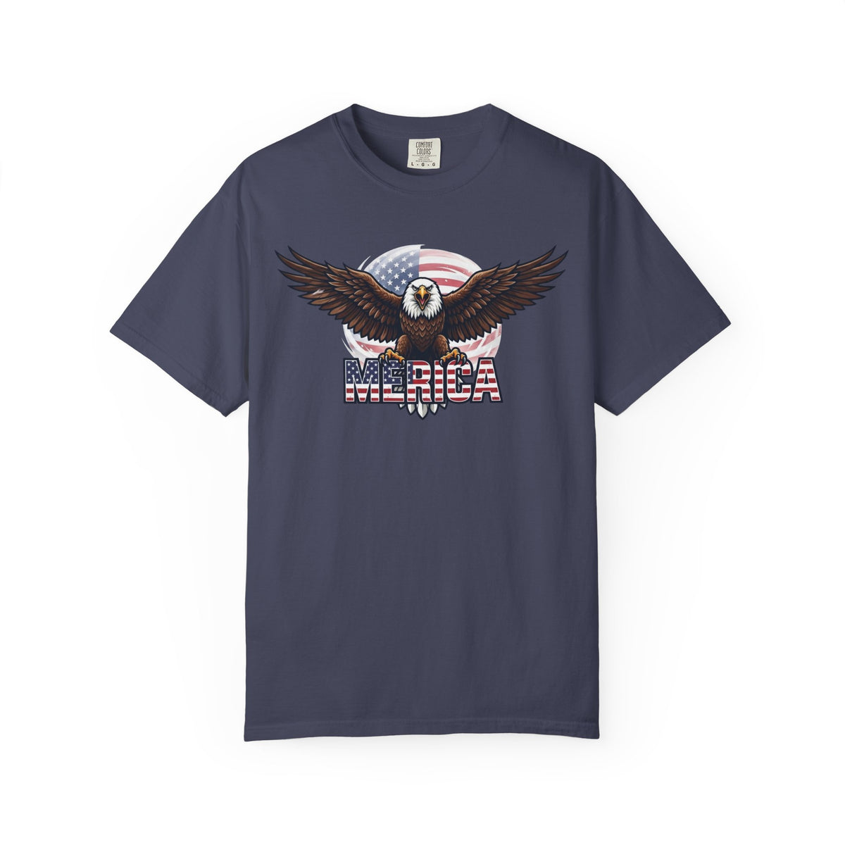 Color: Denim | Merica Unisex Garment-Dyed Tee