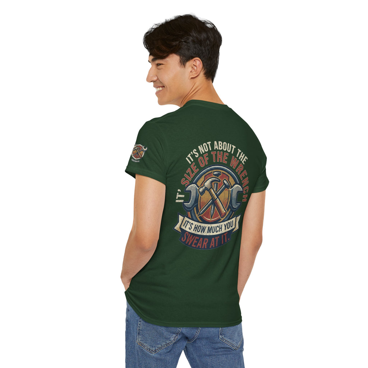 Color: Forest Green | Size Matters Premium Graphic Tee