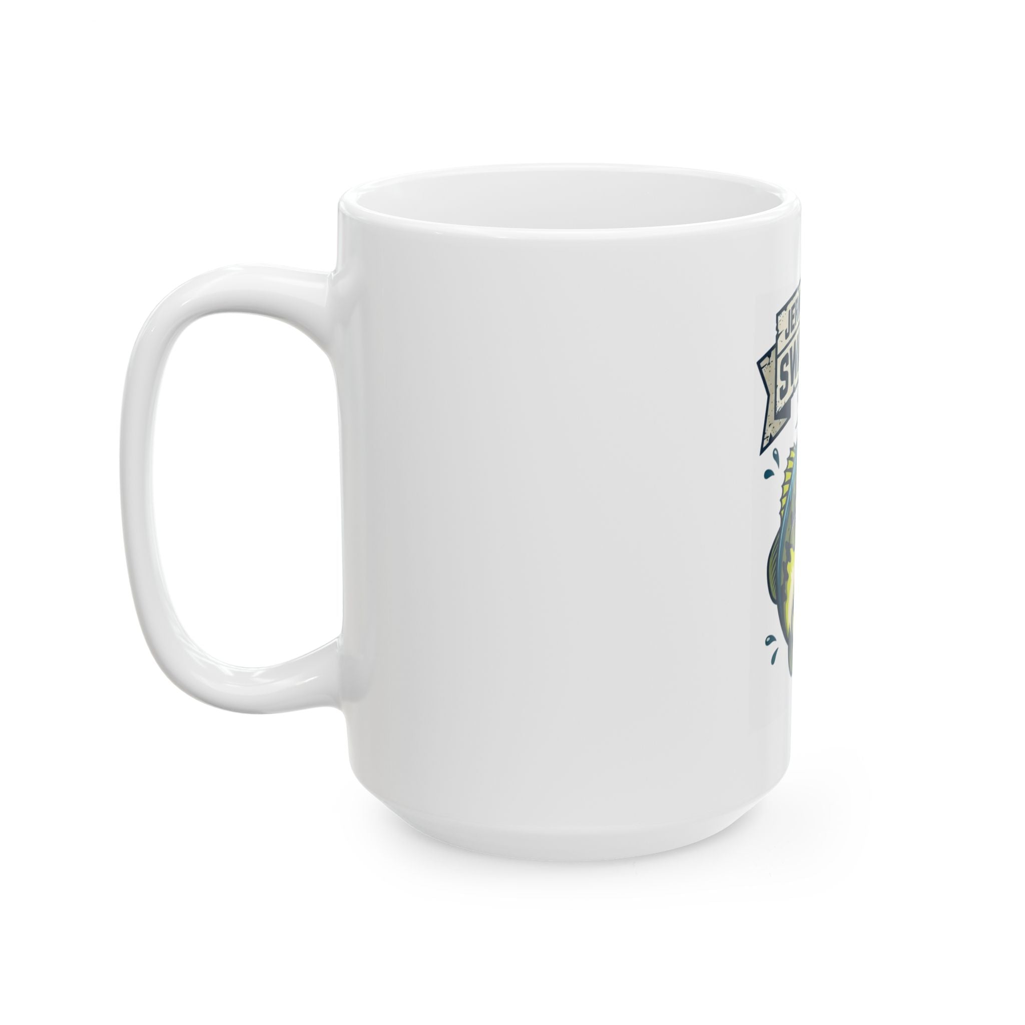 "Jerk Until She Swallows" White Ceramic Mug