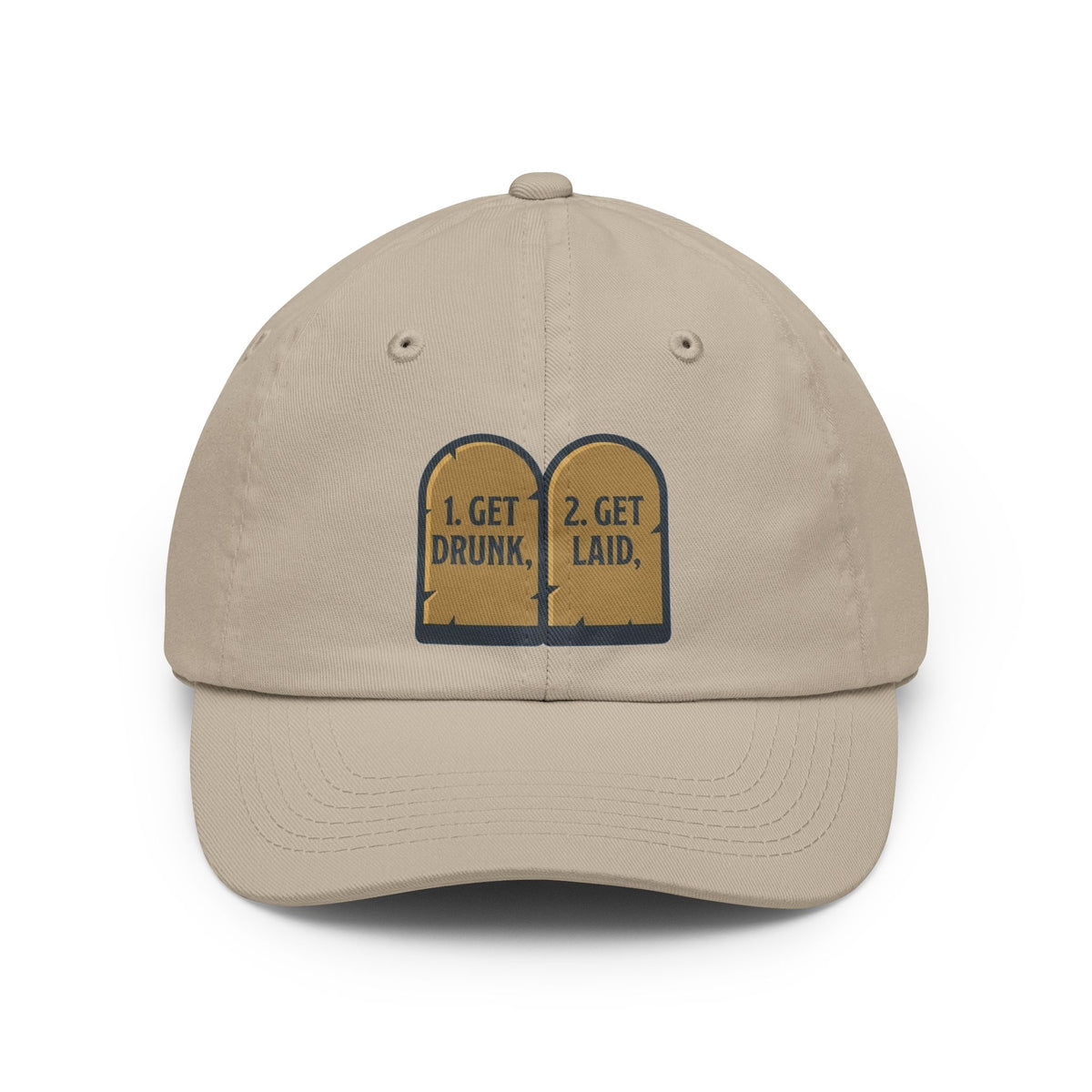 Color: Stone | 11th and 12th Commandment Dad Hat — -C