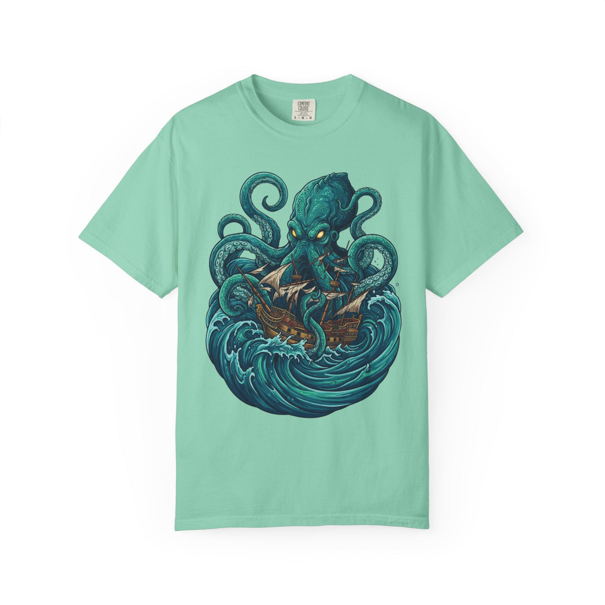 Color: Island Reef | The Kraken (Norse-Global Maritime) Unisex Garment-Dyed Tee