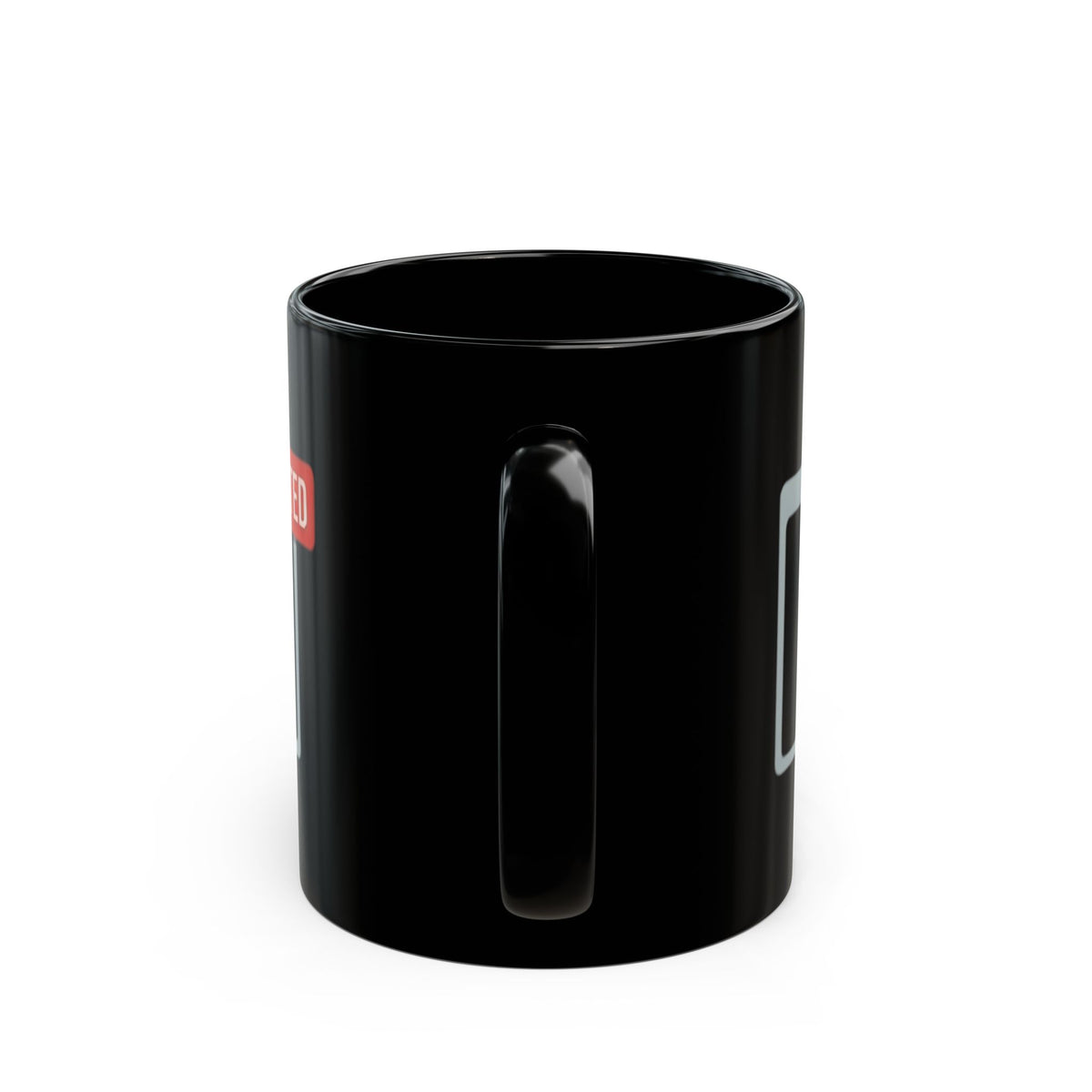 "I Found The Mute" Black Ceramic Mug — Graphic