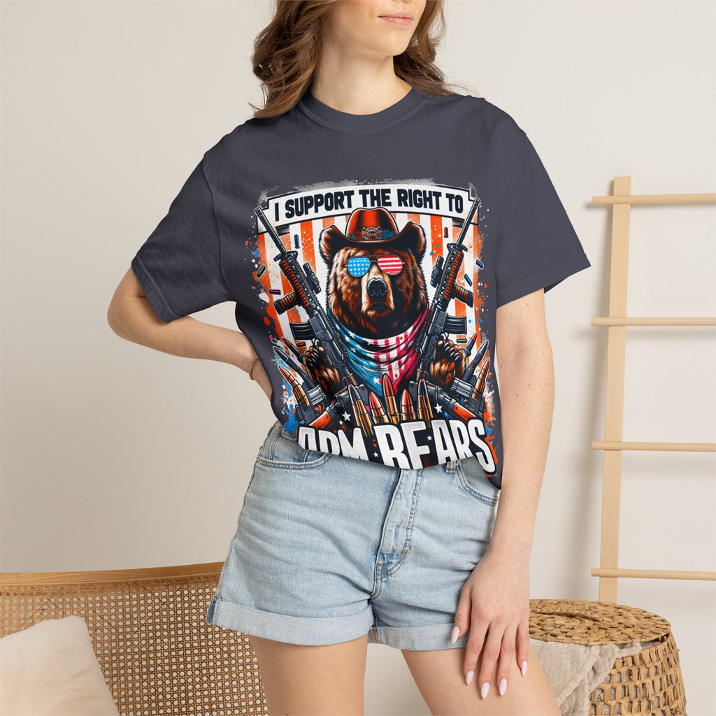"The Right to Arm Bears" Unisex Garment-Dyed T-shirt