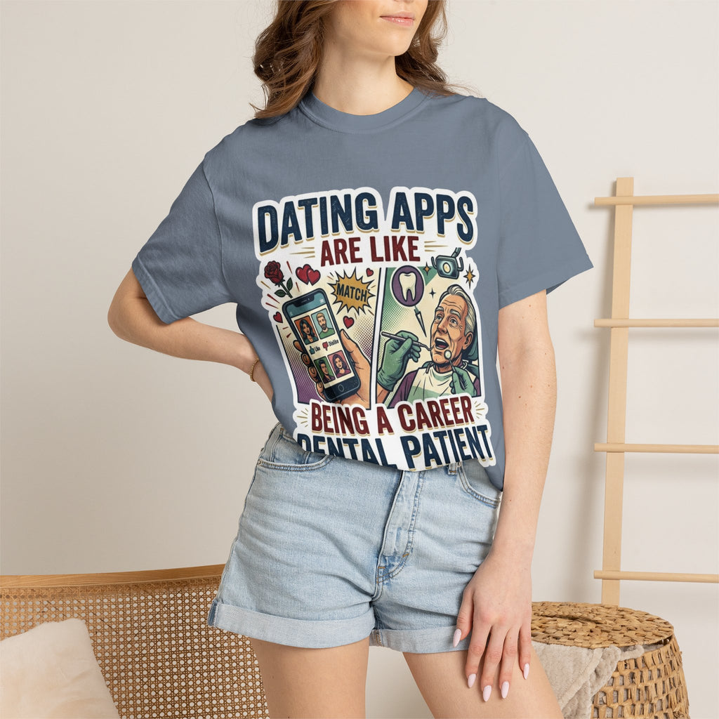 "Dating Apps" Unisex Garment-Dyed Tee