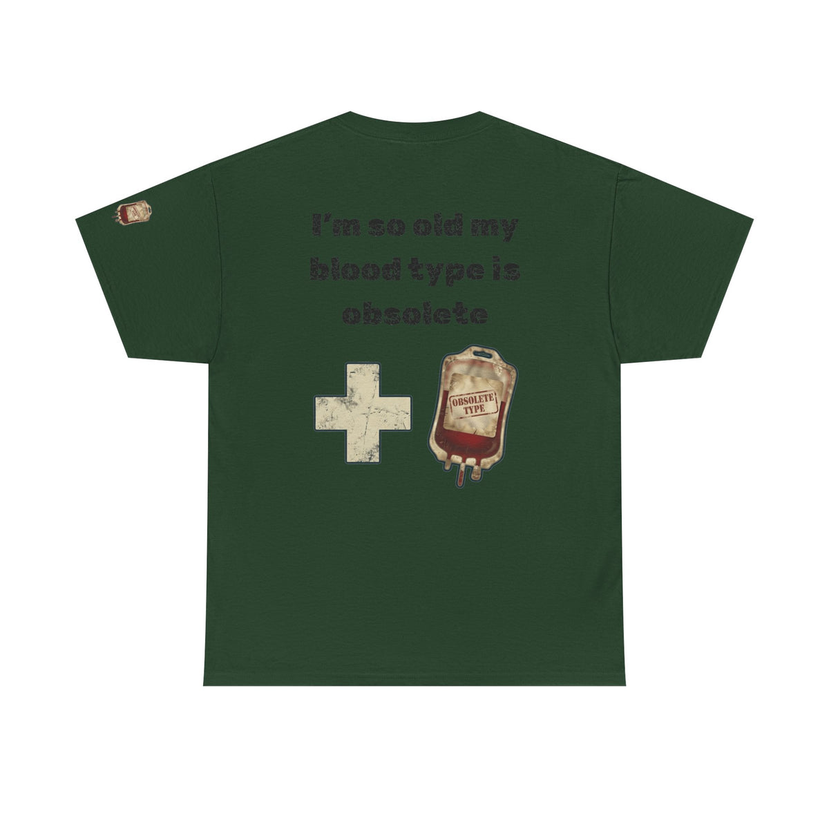 Color: Forest Green | Blood Type Premium Graphic Tee