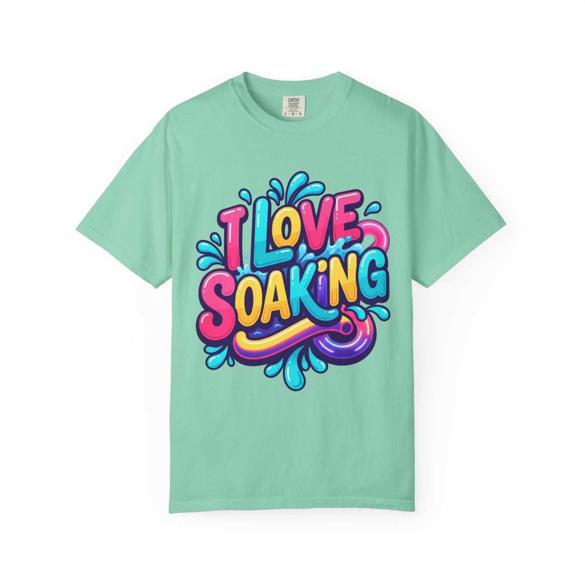 Color: Island Reef | I Love Soaking Unisex Garment-Dyed Tee