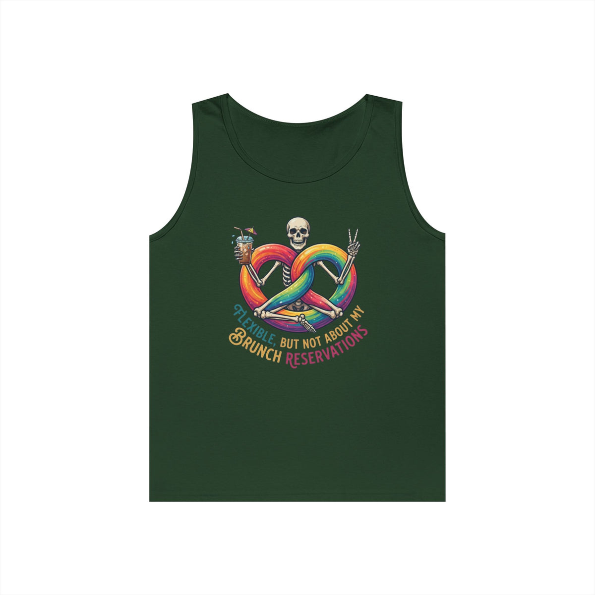 "Flexible But Not About Brunch" Tank Top