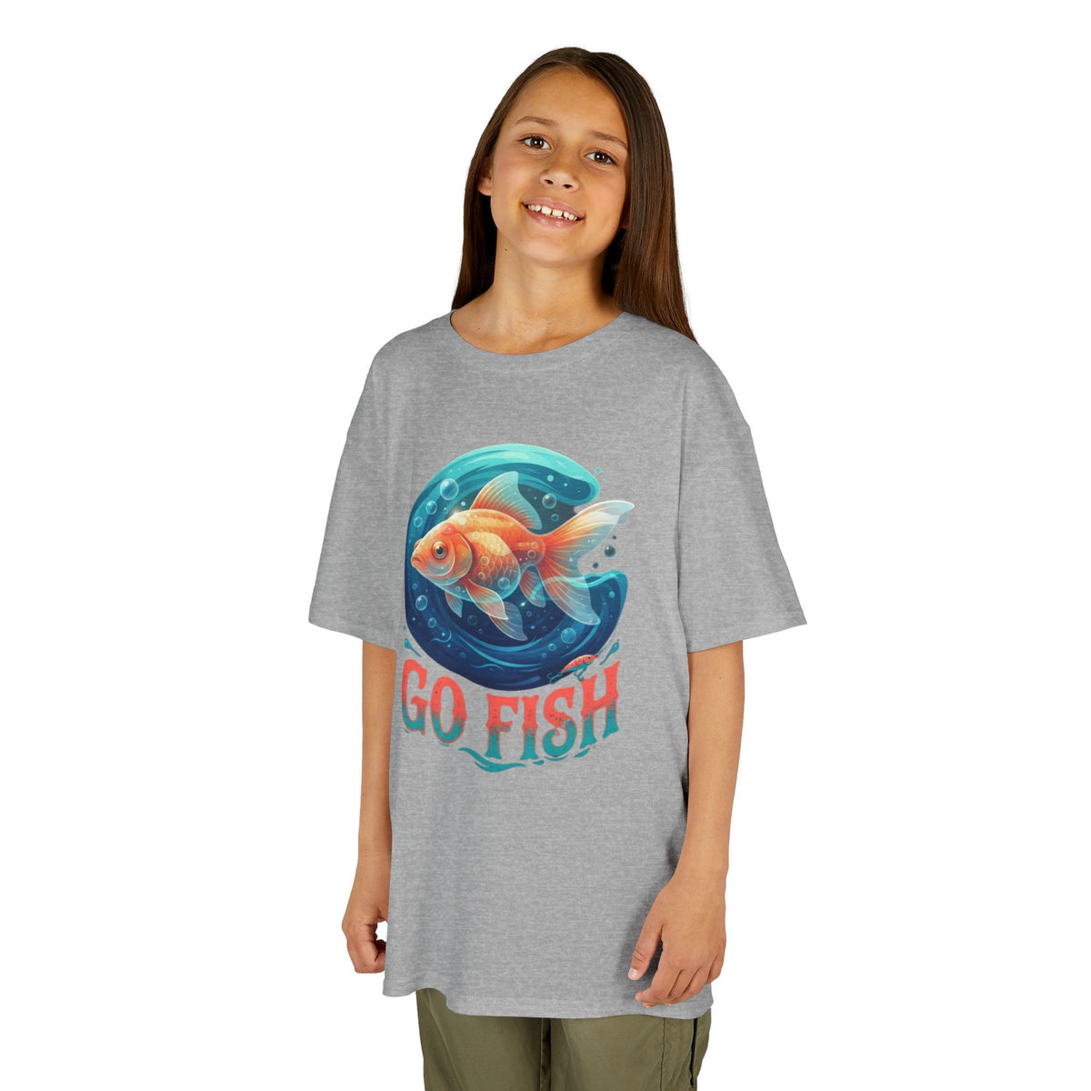 Color: Sport Grey | Go Fish Kids Tee