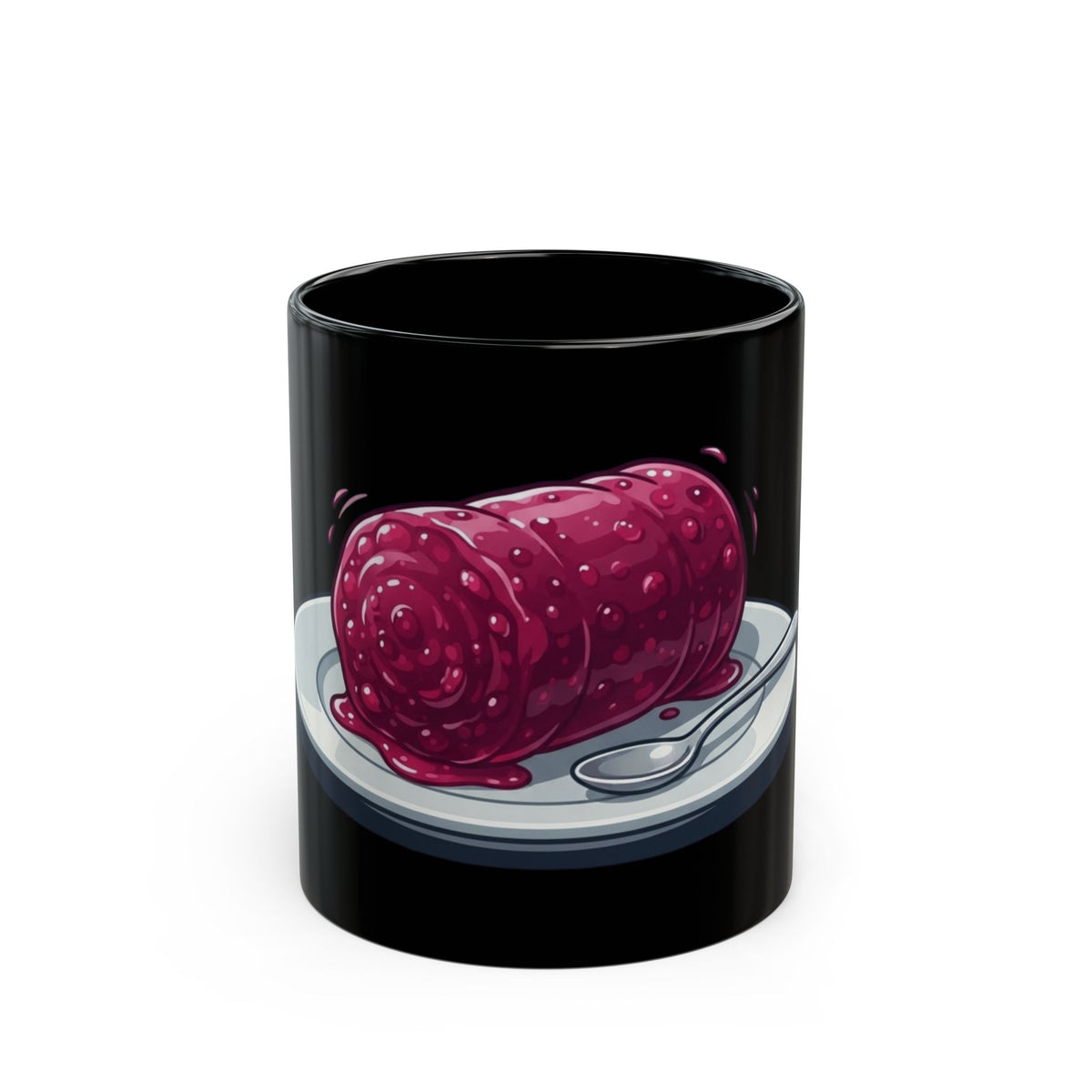 "Yes It's From A Can" Black Ceramic Mug — Graphic