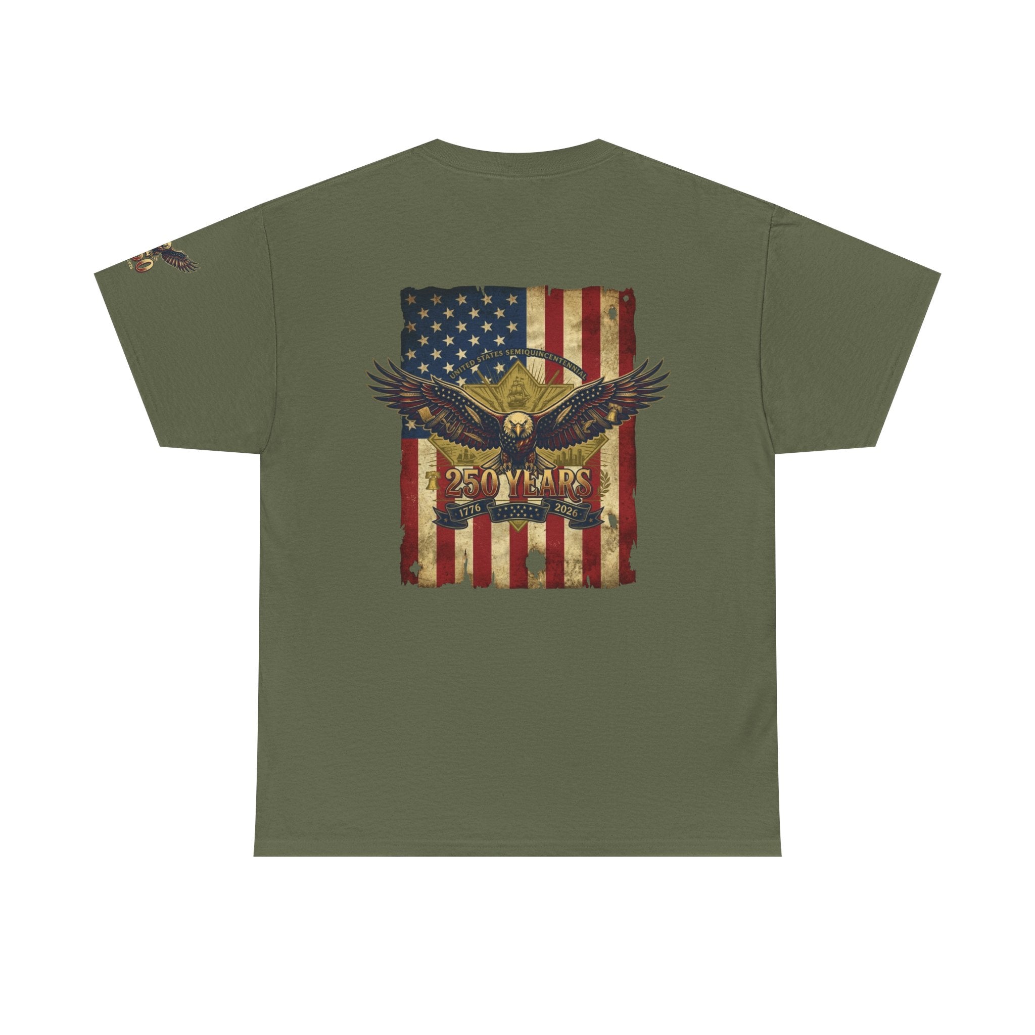 "Eagle and Flag 250 Years" Premium Graphic Tee