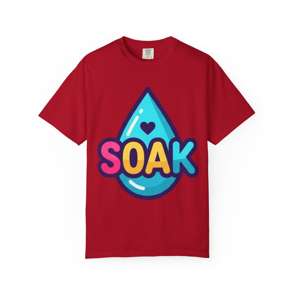 Color: Red | Soak Unisex Garment-Dyed Tee