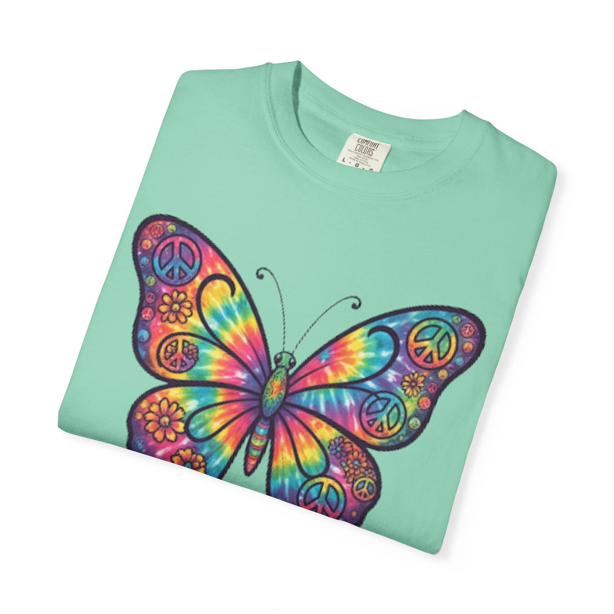 "Hippy Butterfly" Unisex Garment-Dyed Tee