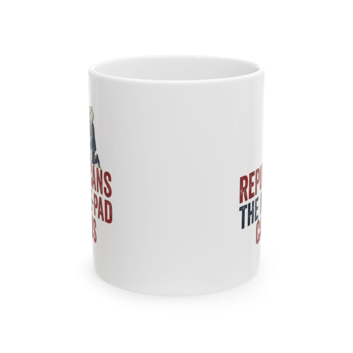 "The Knee Pad Caucus" White Ceramic Mug