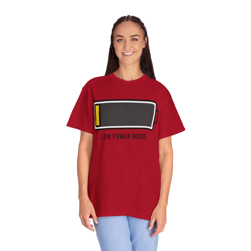 "Low Power Mode" Unisex Garment-Dyed Tee