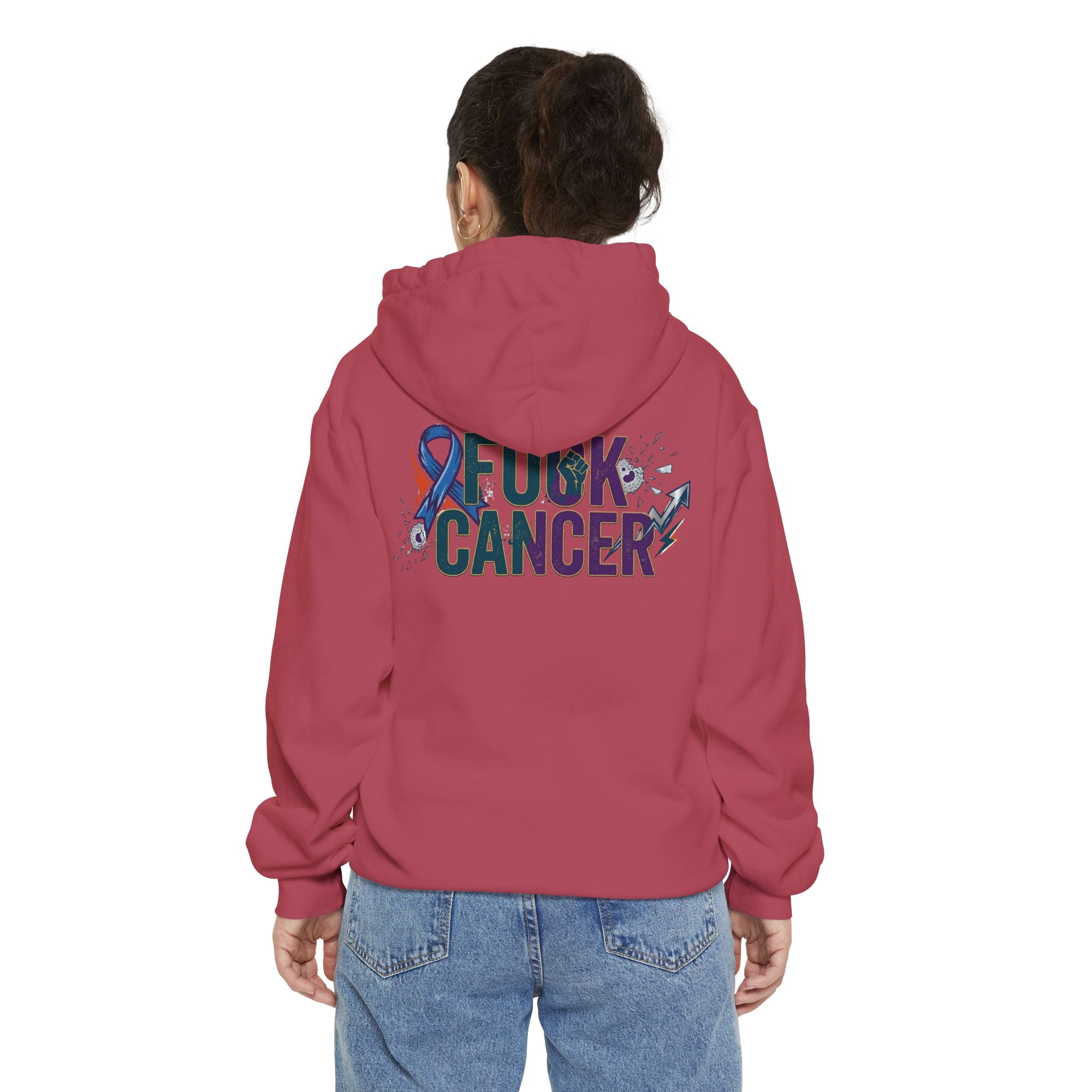 "Fuck Cancer" Garment-Dyed Hoodie