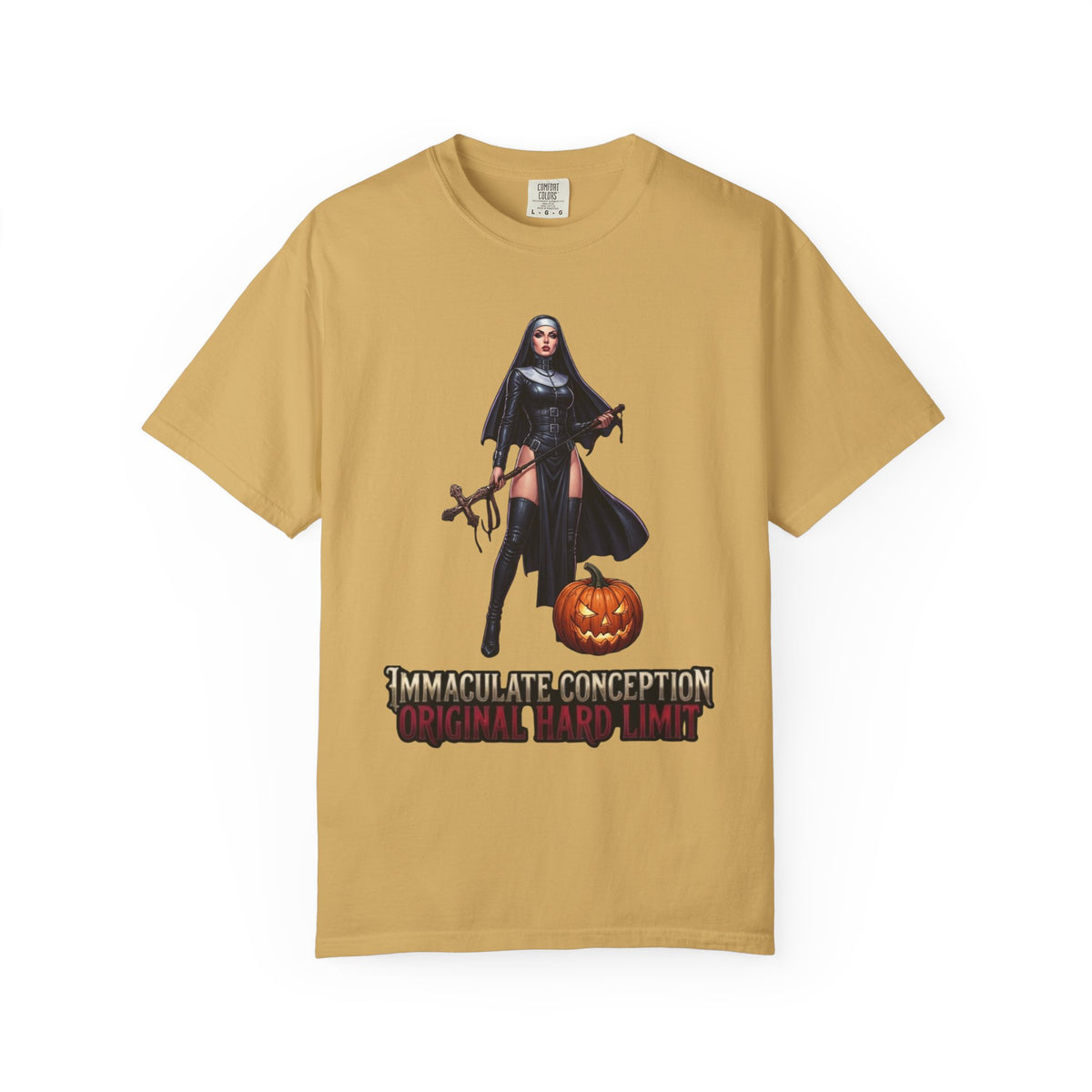 Color: Mustard | Original Hard Limit Unisex Garment-Dyed Tee