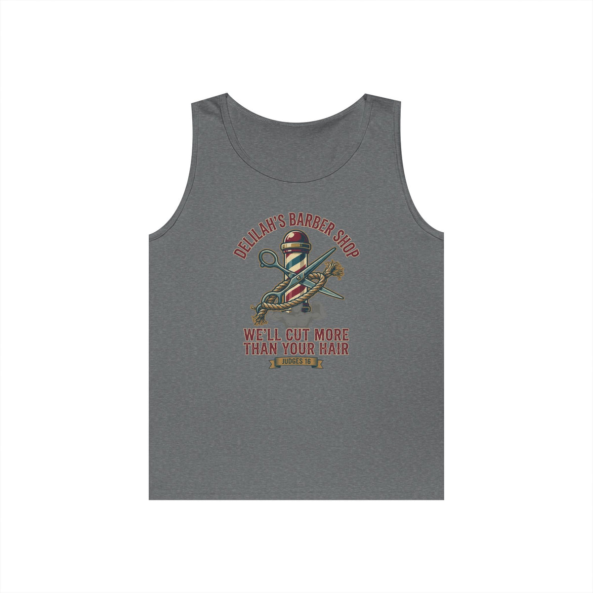"Good Book Series Delilah's Barber Shop" Tank Top