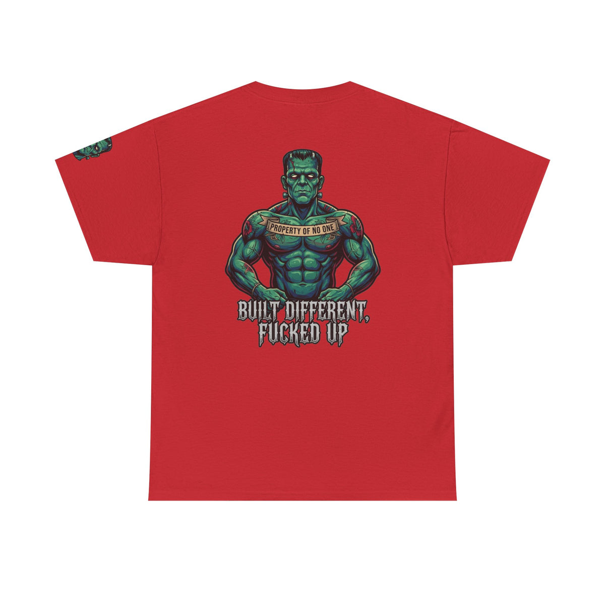 Color: Red | Built Different Premium Graphic Tee