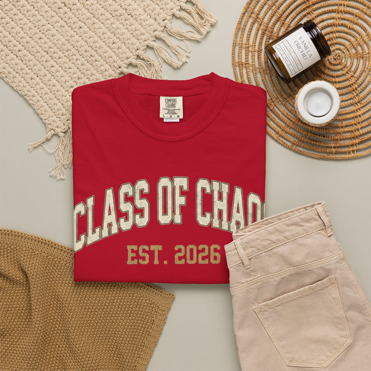 "Class of Chaos" Unisex Garment-Dyed Tee